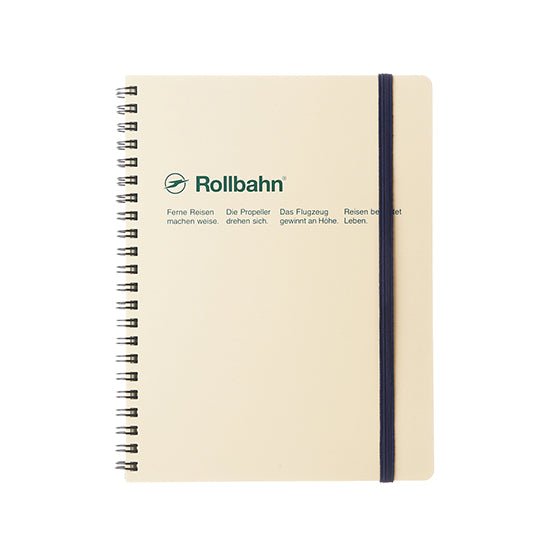 Delfonics Rollbahn A5 Notebook with Pockets - Stylish Planner for Work, School & Travel - Perfect for Organizing Notes, Sketches & Documents