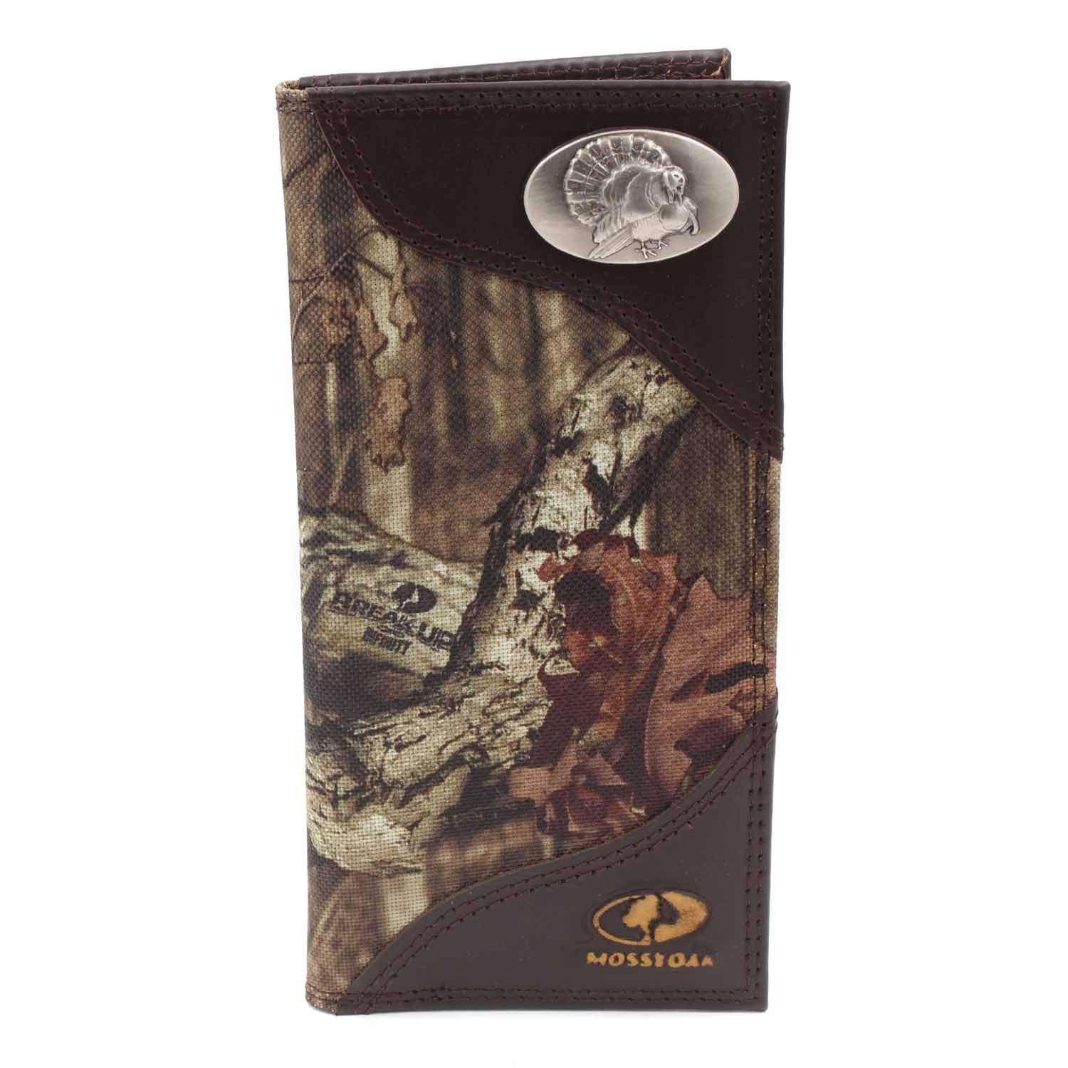 ZEP-PRO Men's Camouflage Nylon & Leather Concho Bifold Wallet - Turkey Made - Perfect for Outdoor Adventures & Everyday Carry