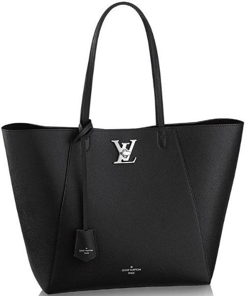 LV Lockme Cabas Bag Black - Luxury Tote Handbag for Women, Perfect for Work, Travel & Everyday Use
