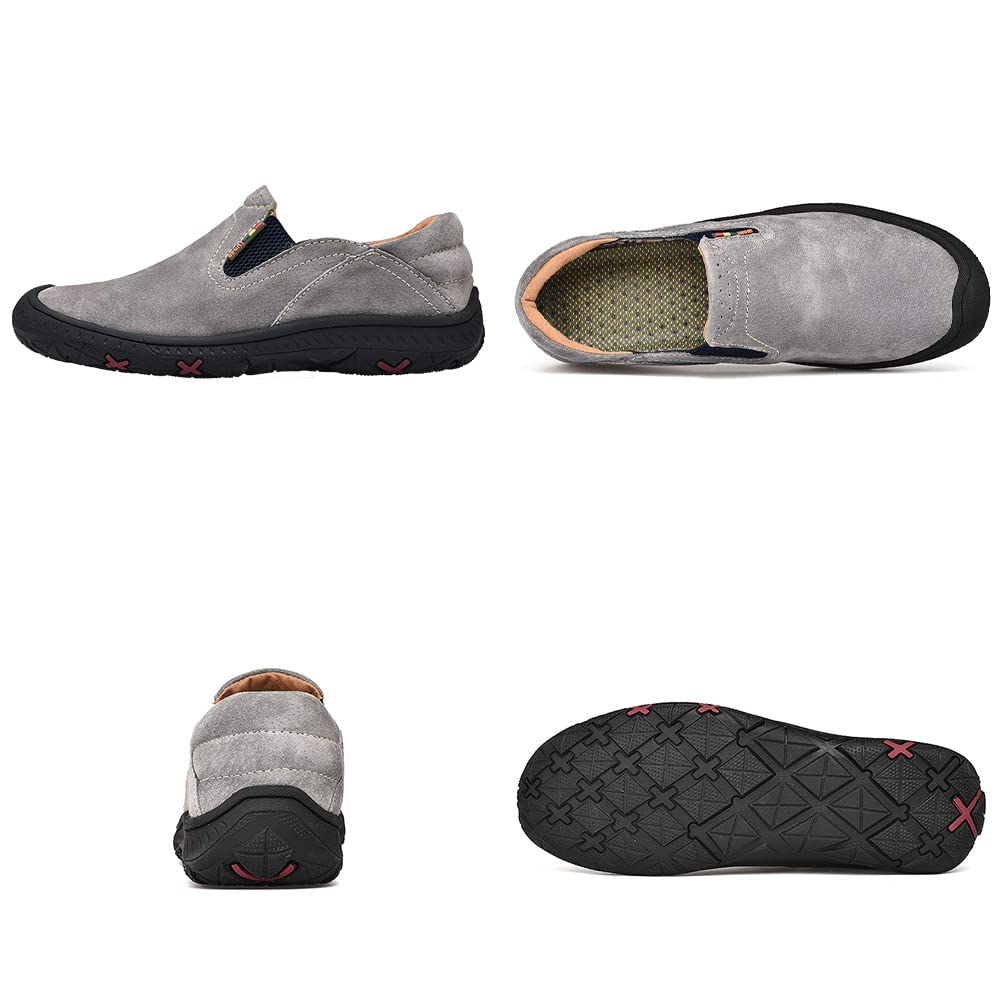 GEXECEUSS Men's Lightweight Slip-On Loafers - Comfortable Driving Shoes & Casual Penny Moccasins for Walking, Work & Travel - Anti-Slip Boat Shoes for Everyday Wear