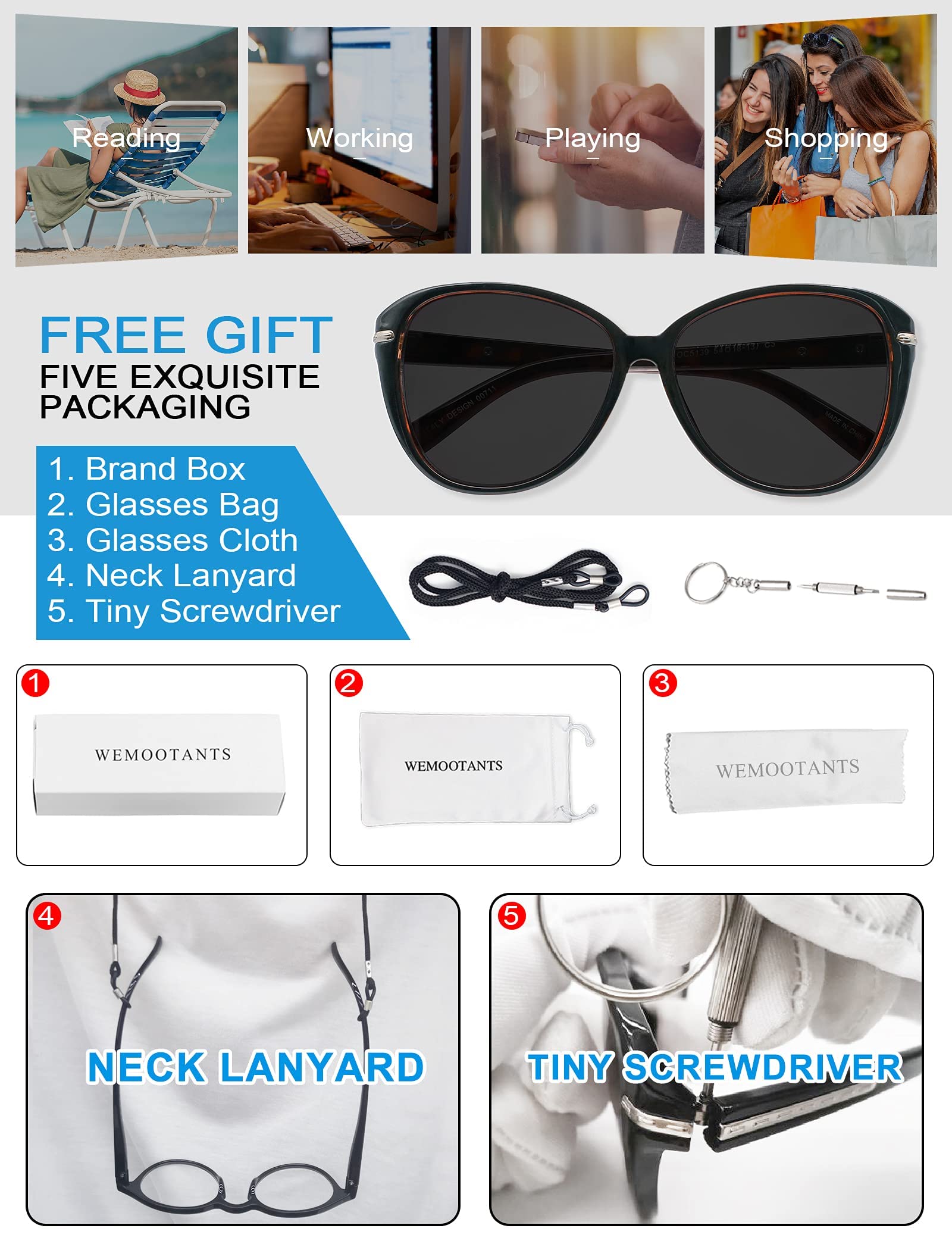 Stylish Blue Light Blocking Reading Glasses for Women - 1.0 to 4.0 Magnification, Trendy Brown Leopard Frame (2.50 Strength) - Perfect for Computer Work, Outdoor Reading & Digital Eye Strain Relief