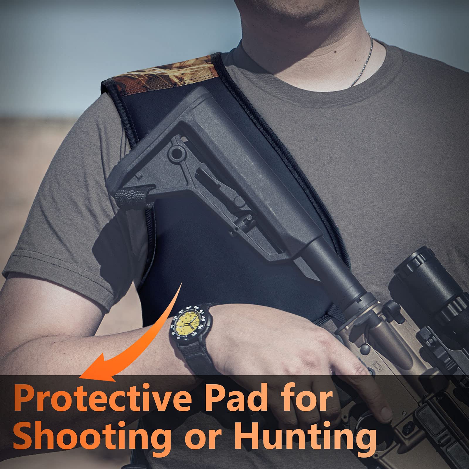 Shockproof Shooting Pads for Hunting & Outdoor Sports - Protective Knee & Elbow Pads for Comfortable Shooting Practice (Ideal for Range Training, Tactical Drills & Field Hunting)