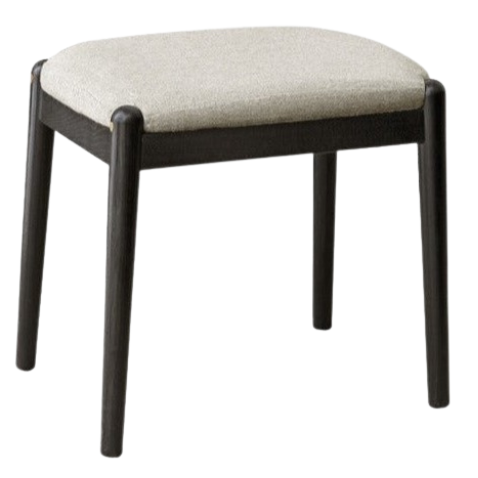 16.7x12.8x15.8 inch / 42.5x32.5x40сm / Smoked color / oak Fabric Off-White Soft Pack Makeup Stool