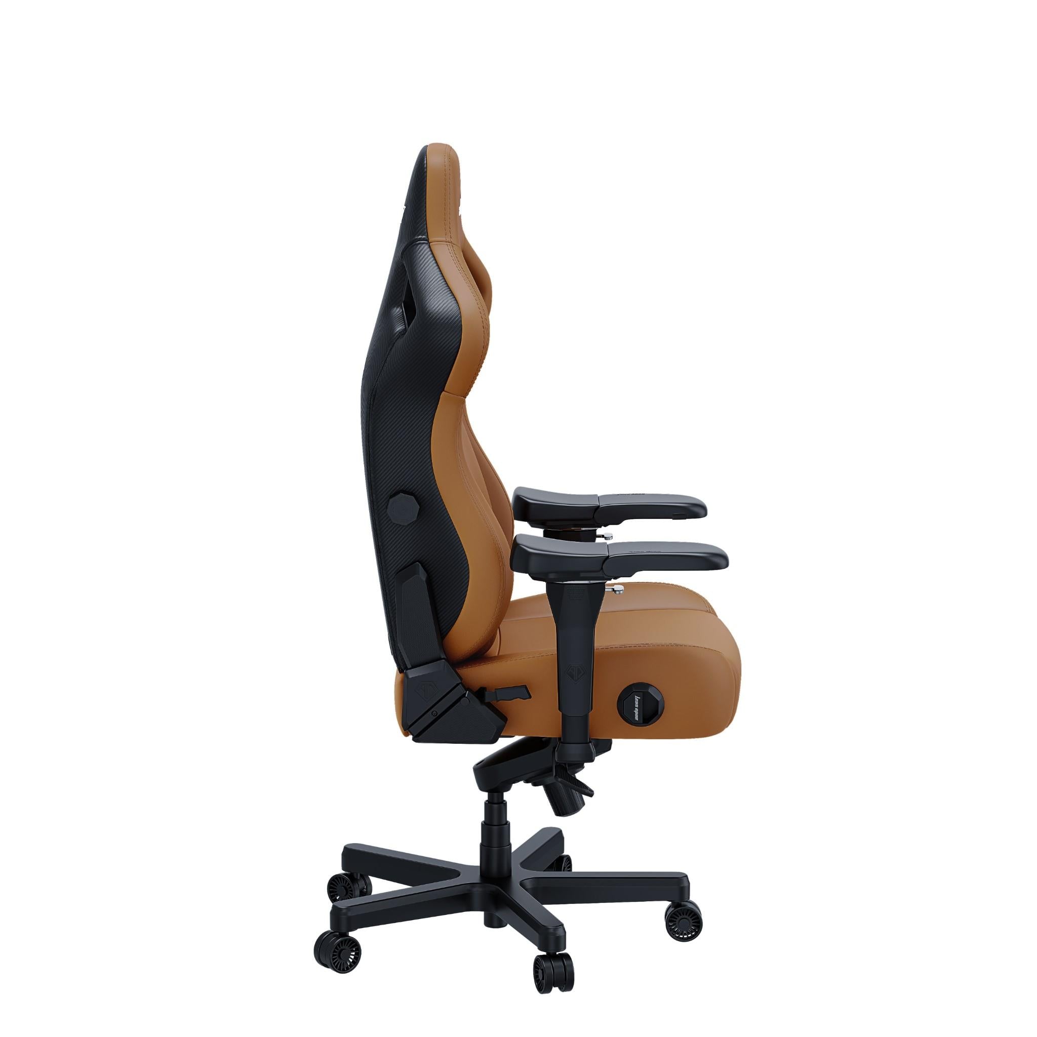 Anda Seat Kaiser 4 Series XL Premium Ergonomic Gaming Chair - Bentley Brown Leather - Heavy Duty Office & Racing Style Computer Chair for PC & Console Gamers - Perfect for Esports, Streaming & Home Office Workspace
