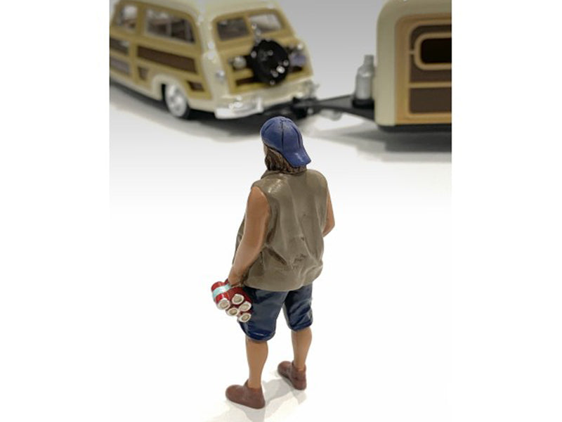 1/18 Scale Model Camper Figures (2-Pack) by American Diorama - Perfect for RC Car Scenes, Diorama Displays & Model Train Layouts