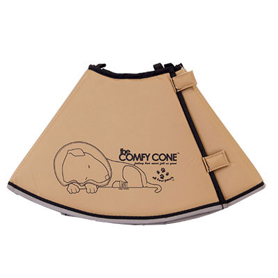 The Comfy Cones Black - Soft & Cozy Pet Recovery Collar for Dogs & Cats - Perfect for Post-Surgery, Wound Protection & Stress Relief