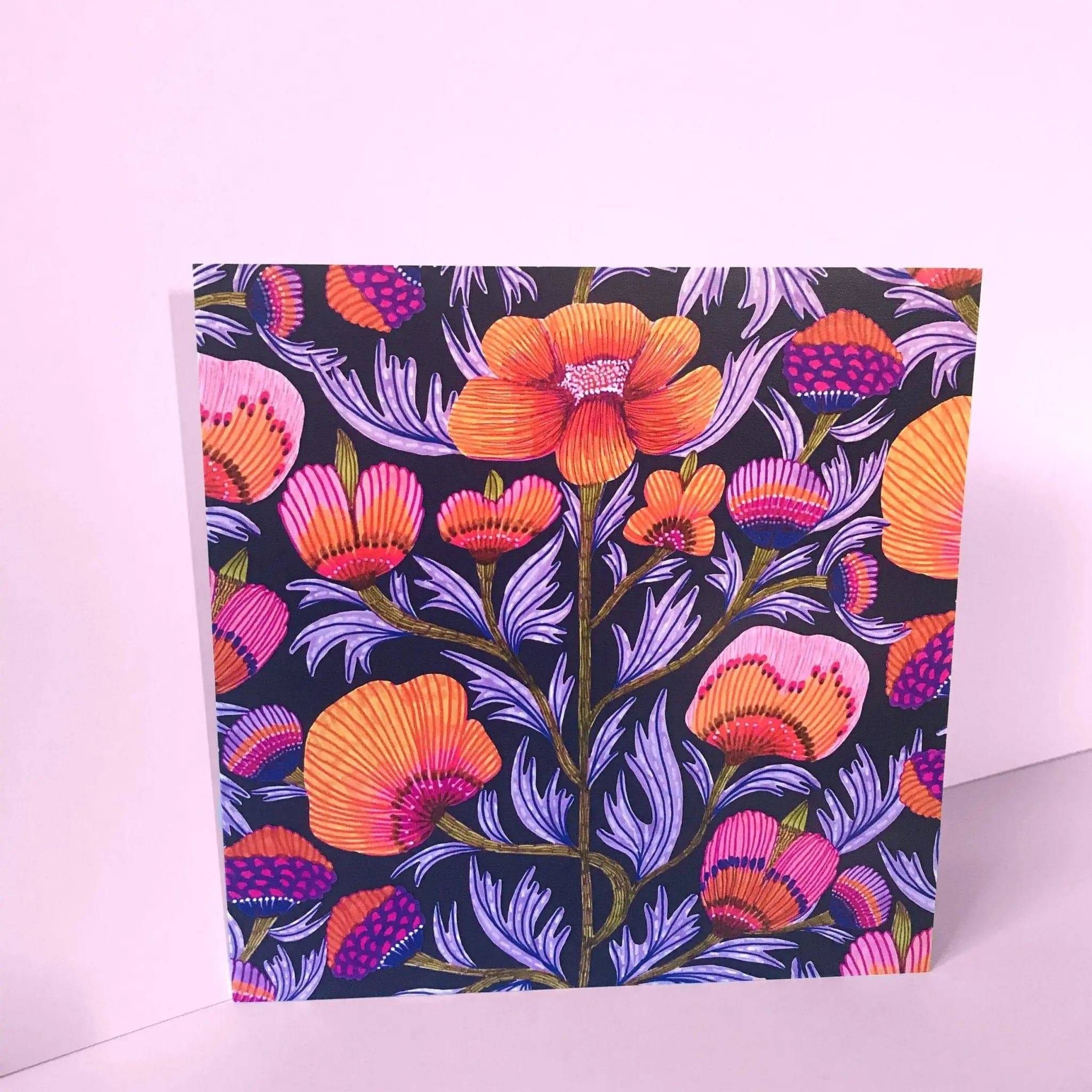 Viola Floral Greeting Card Set - 12 Handmade Flower Design Blank Cards with Envelopes for Birthday, Wedding, Thank You & Special Occasions - Perfect for DIY Invitations & Heartfelt Messages
