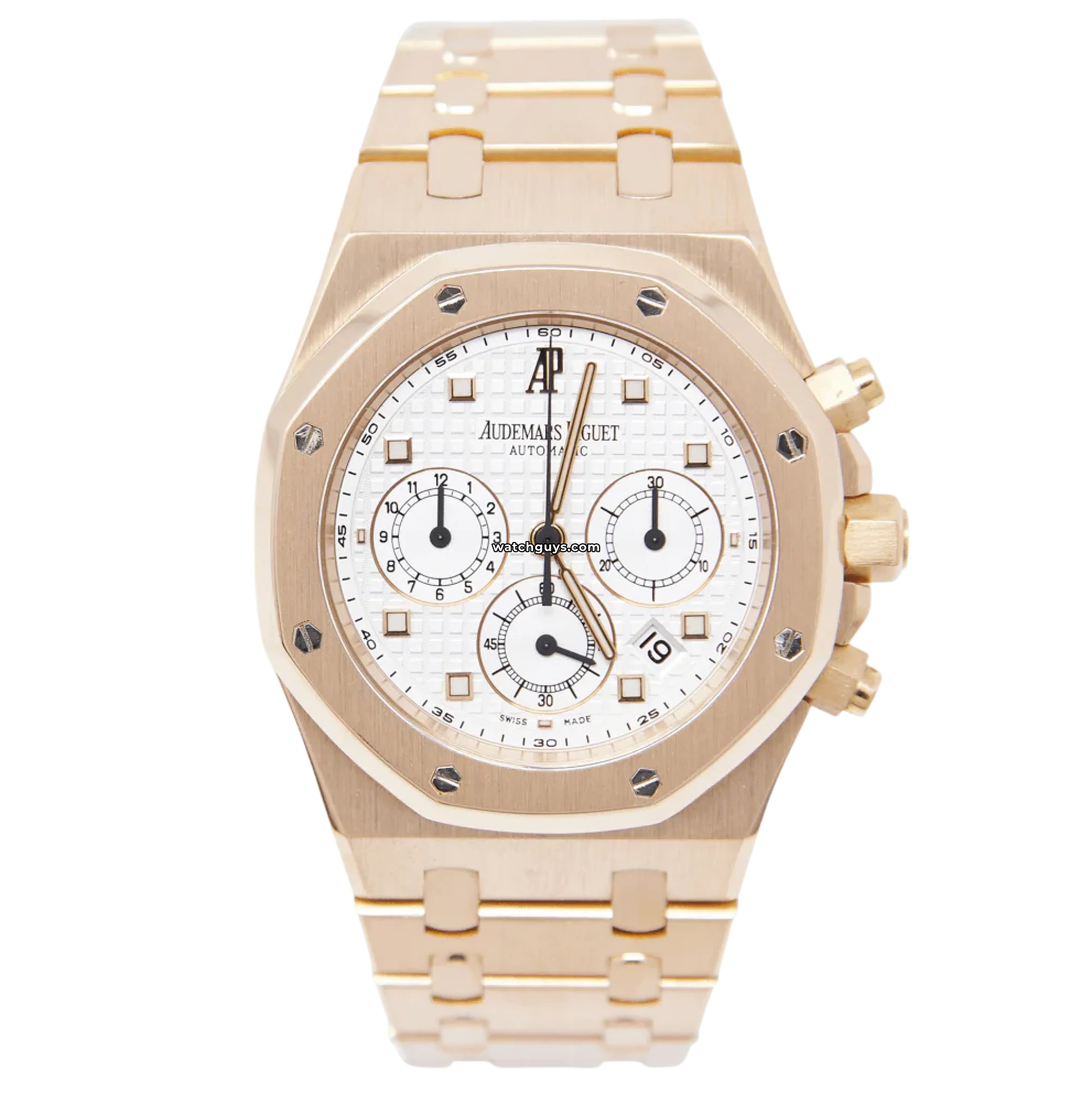 Audemars Piguet Royal Oak 26022OR.OO.D088CR.01 Luxury Men's Watch - 18K Rose Gold & Brown Leather Strap - Perfect for Business Meetings & Formal Events