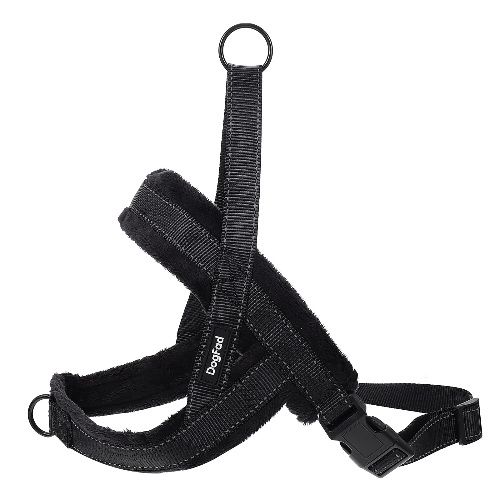1Pc Adjustable Nylon Dog Harness - Comfortable Pet Chest Vest with Leash Attachment for Small Medium Large Dogs - Perfect for Walking, Hiking & Outdoor Adventures