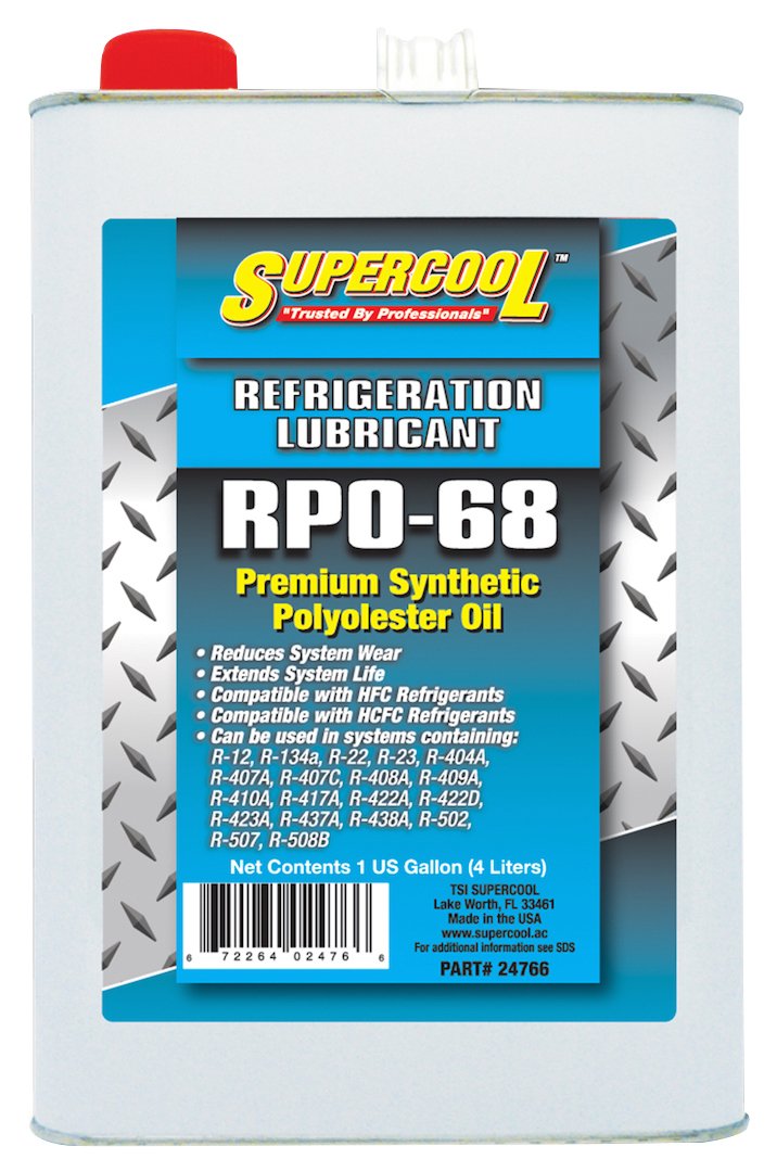 TSI Supercool 24766 HVAC POE 68 Premium Synthetic Polyester Oil - 1 Gallon for Air Conditioning & Refrigeration Systems | High-Performance Lubricant for Compressors & HVAC Equipment