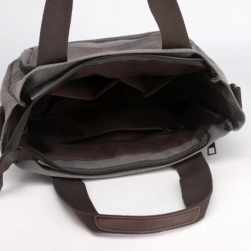 Large Capacity Canvas Tote Bag for Women - Stylish & Durable Shoulder Bag for Work, Travel, and Shopping