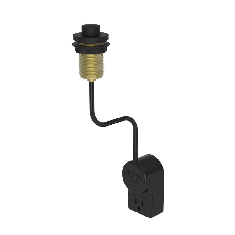 Air Activation Switch for Garbage Disposal - Flat Black Brass Finish | Ideal for Kitchen Sink Waste Disposer Installation & Upgrade