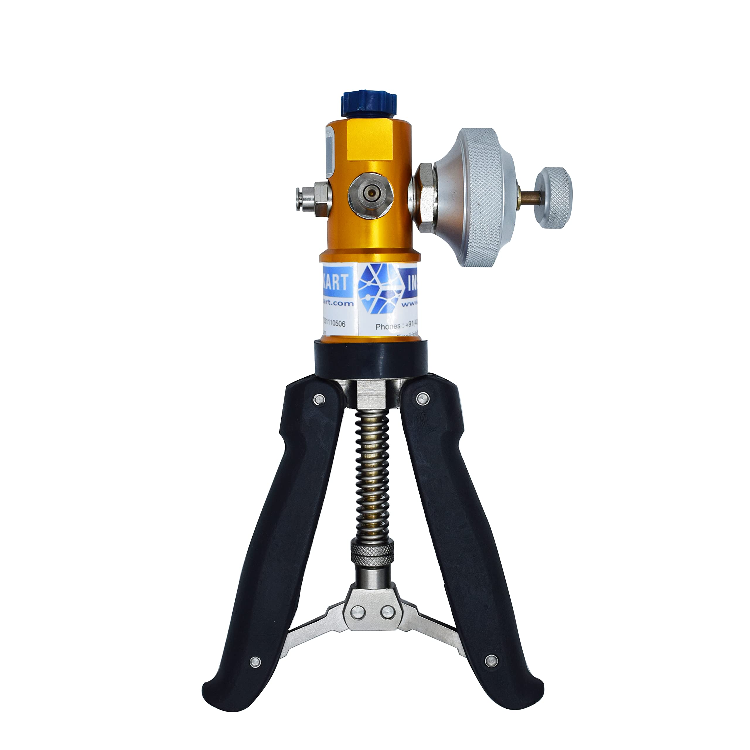 AI-DP1-2200 Hand Operated Pressure & Vacuum Pump Calibrator with Gauge - Portable Calibration Tool for Labs, Field Work & Transmitter Calibration | Ideal for Industrial Maintenance, HVAC Systems & Process Control