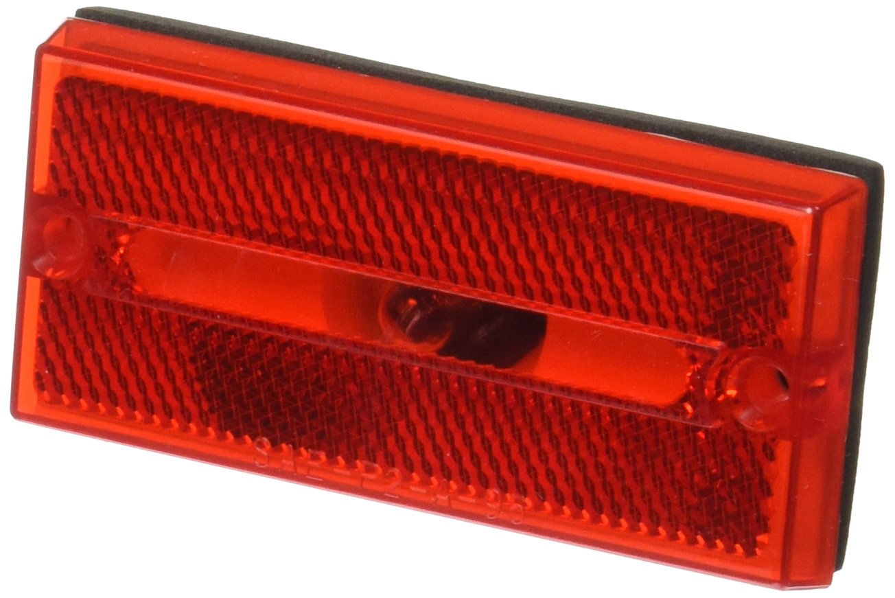 Peterson Manufacturing V132R Red Rectangular LED Clearance & Side Marker Light for Trucks, Trailers & RVs - Durable DOT Approved Safety Lighting for Night Driving & Road Visibility