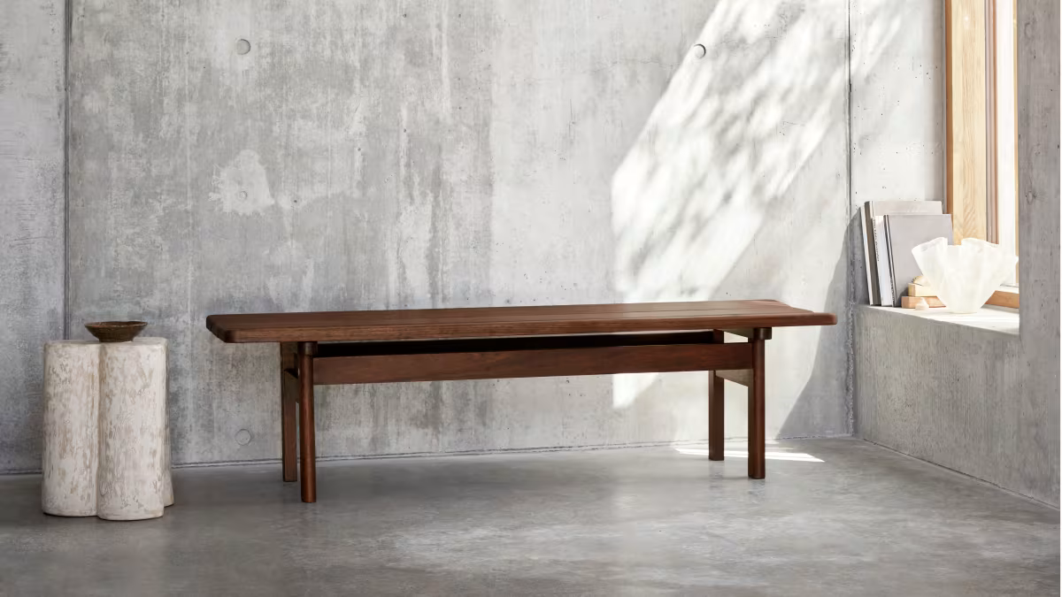 BM0700 Asserbo Bench - Durable Indoor/Outdoor Wooden Bench for Patio, Garden, and Entryway - Perfect for Relaxing, Decorating, and Extra Seating