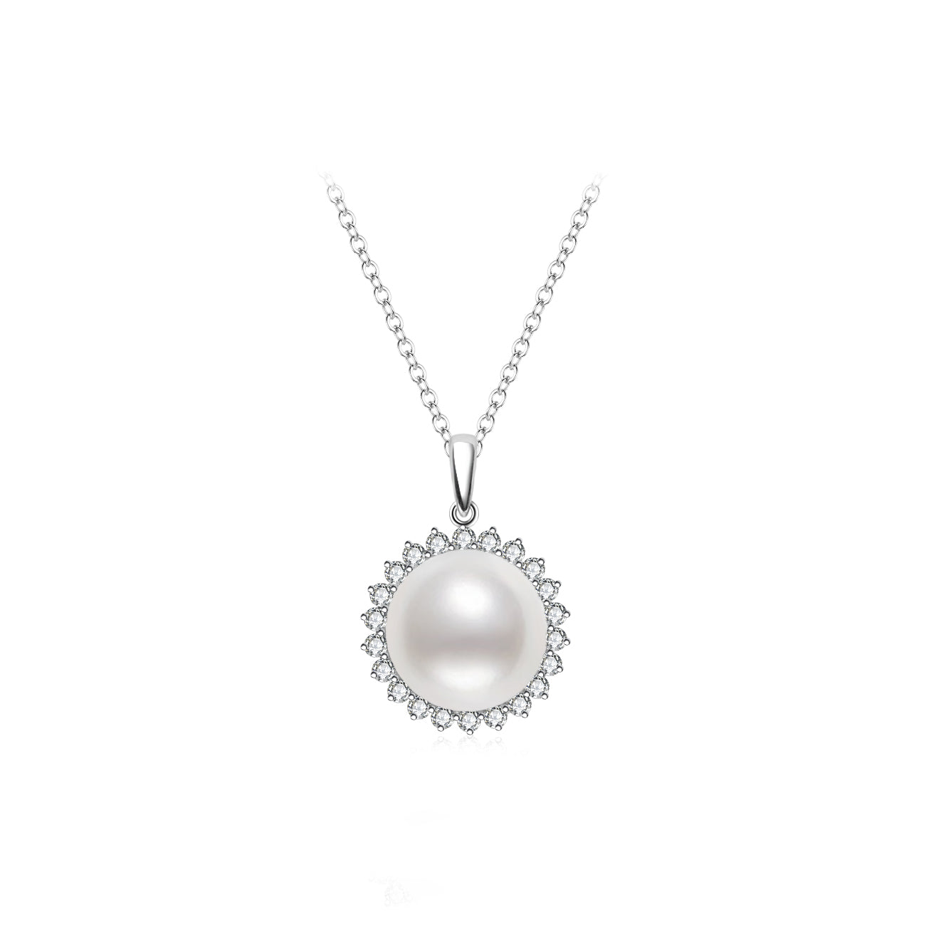 18K Solid Gold Australian White South Sea Pearl Necklace - Elegant Women's Jewelry Gift for Wedding, Anniversary & Special Occasions (KN00308)