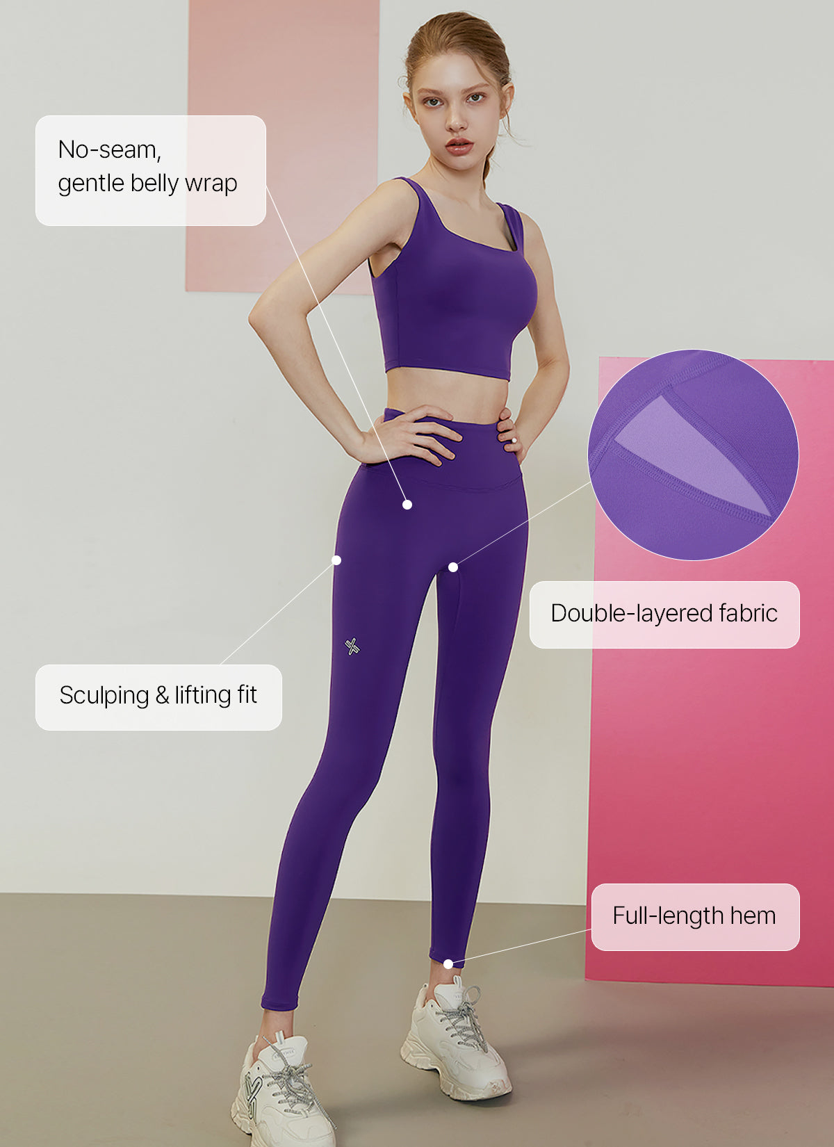 High Waist Body Sculpt Tight Fit Leggings for Women - Yoga, Workout & Running - Comfortable Tummy Control Fitness Leggings