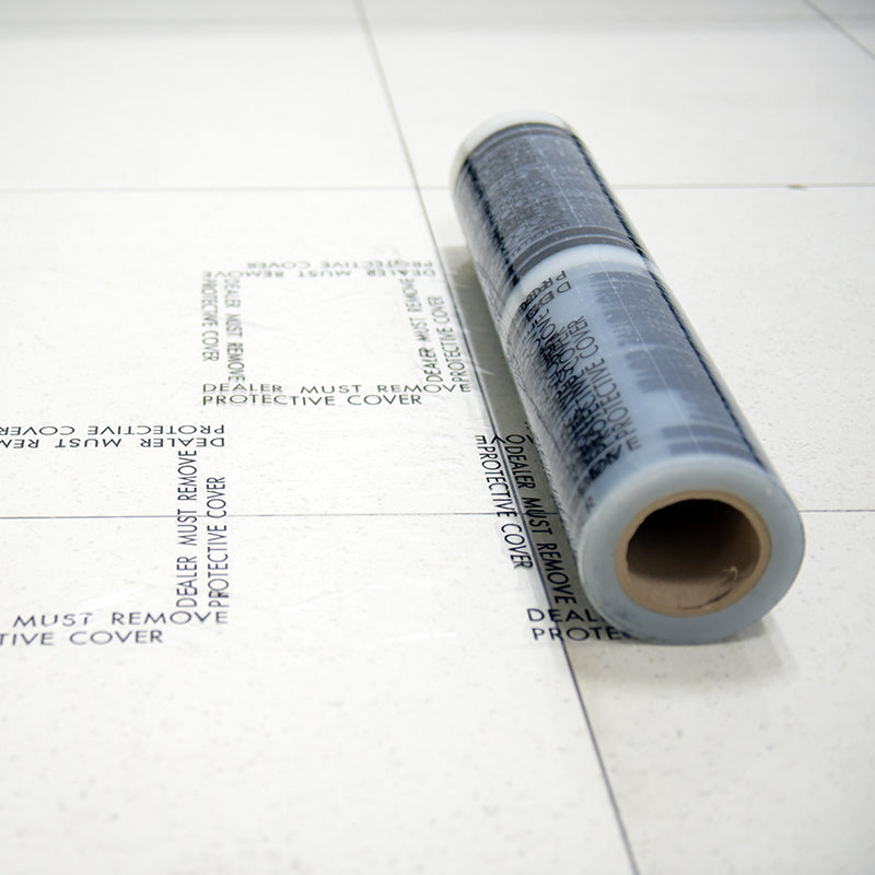 24x200' or 24x600' Protective Polyethylene Film with Adhesive - Heavy Duty Stretch Wrap for Shipping, Moving & Storage