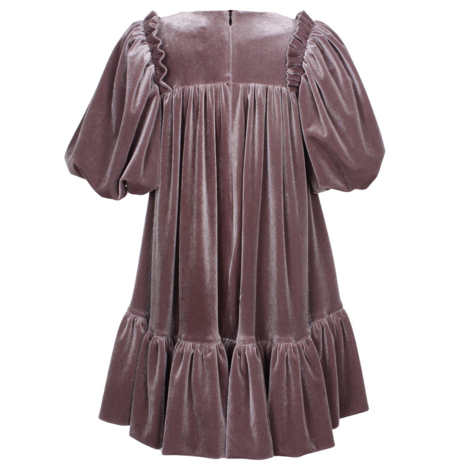 Jessie and James Grey Velvet Dress for Women - Elegant Long Sleeve Party Gown for Evening Events, Weddings & Special Occasions