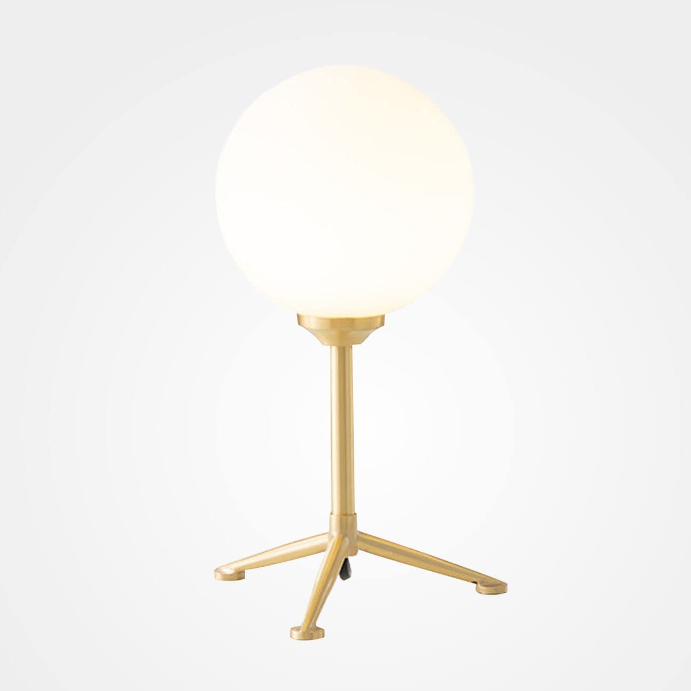 Vintage Mid-Century Modern Glass Globe Desk Lamp - Adjustable Standing Table Light for Bedroom, Office, Study & Living Room | Perfect for Reading, Working & Home Decor