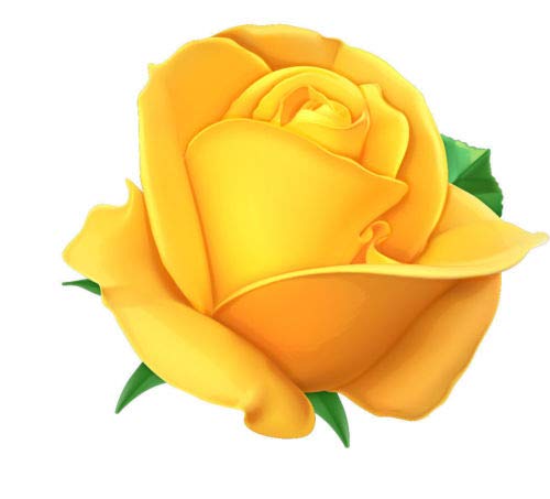 Yellow Rose Flower Vinyl Decal Sticker - Waterproof Laptop, Car, Water Bottle, Luggage & Scrapbook Decor - Perfect for Personalizing Devices, Windows & Vehicles