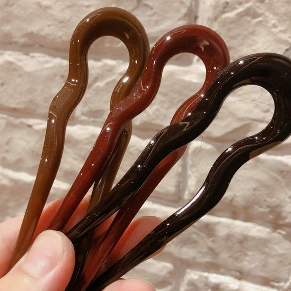 5Pcs French Hair Pin Set - U Shaped Hairpins, Hair Chopsticks & Resin Hair Sticks for Women | Wedding, Party & Bridal Hair Accessories | Perfect for Updos, Buns & Special Occasions