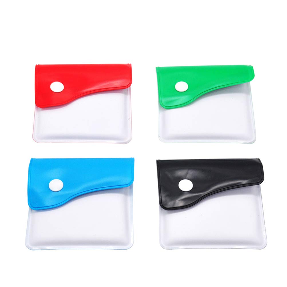 FOMIYES 4 Pack Fireproof Portable Ashtray Pouch - Leak-Proof Cigarette Ash Holder for Outdoor, Travel, Camping & Car Use - Compact Pocket Butt Disposal Bag for Smokers