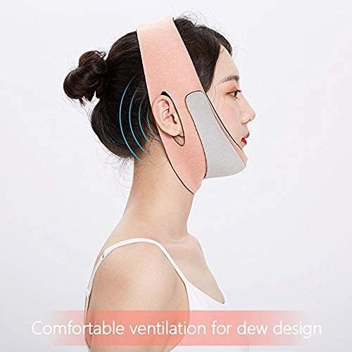 MILOMANIYA Double Chin Reducer & V-Line Face Lift Mask - Breathable Anti-Wrinkle Slimming Belt for Jaw Contouring & Firming | Perfect for Home Spa, Facial Massage & Beauty Routine