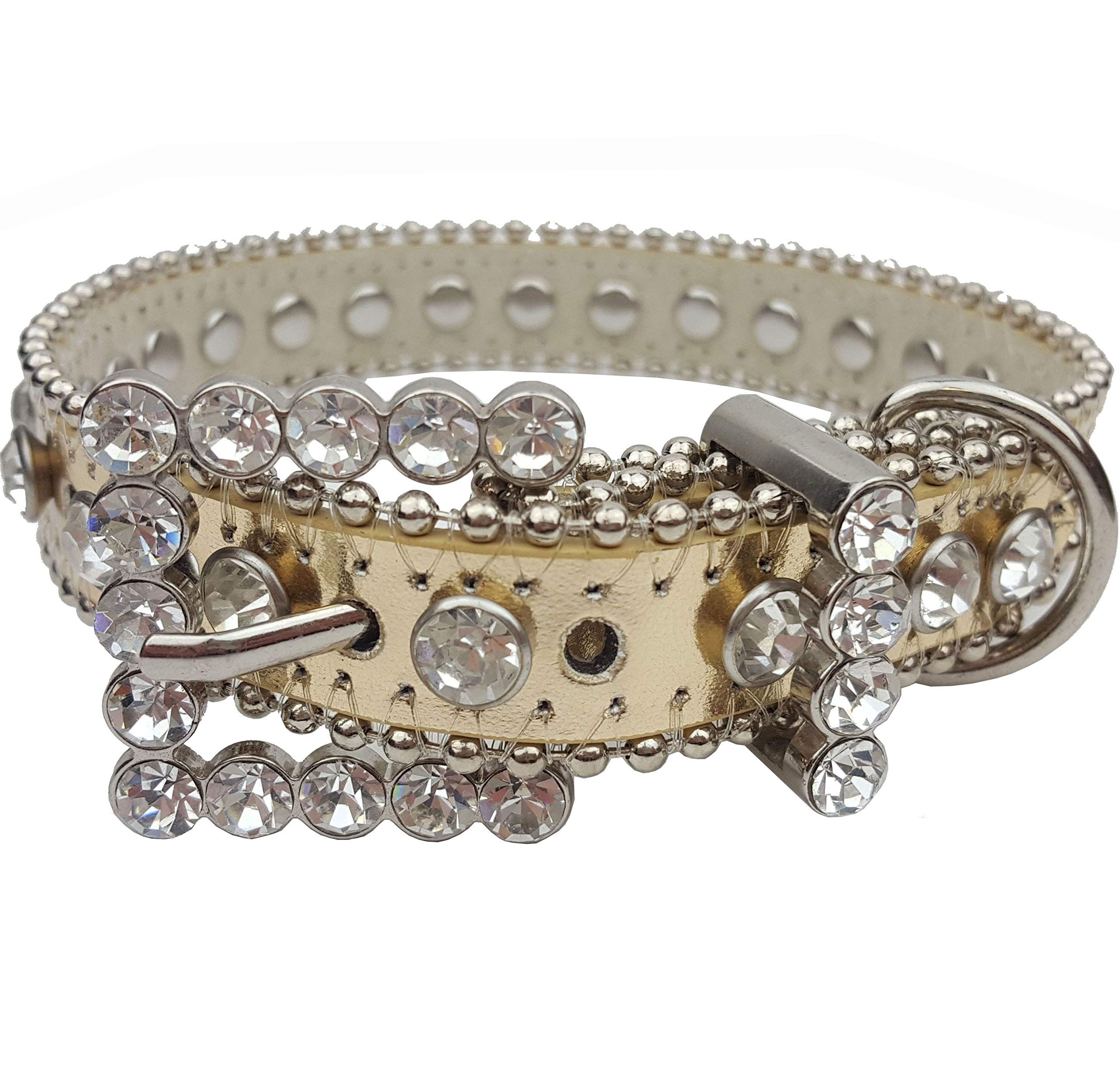 AXESORIA Sparkling Crystal Pet Collar - Elegant & Adjustable Dog Cat Necklace for Small Medium Pets - Perfect for Parties, Weddings & Special Occasions