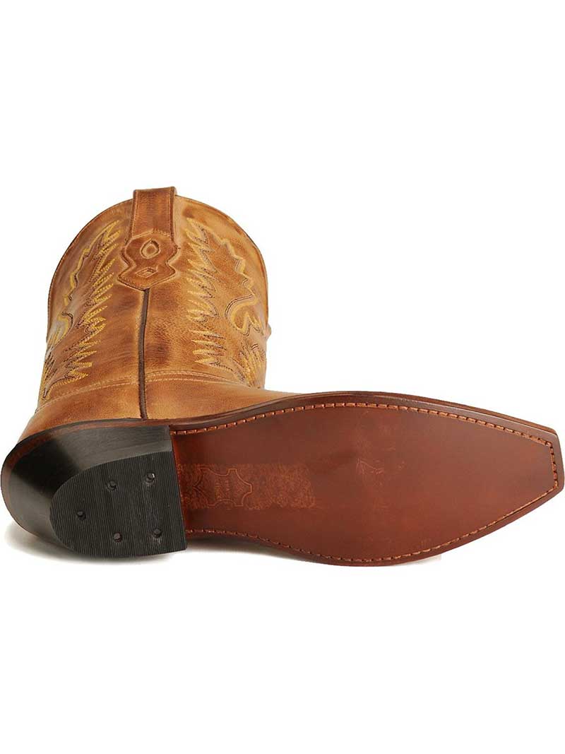 Old West LF1529 Women's Size 12 Fashion Snip Toe Cowgirl Boots in Tan - Perfect for Western Rodeo, Country Dancing & Casual Outfits
