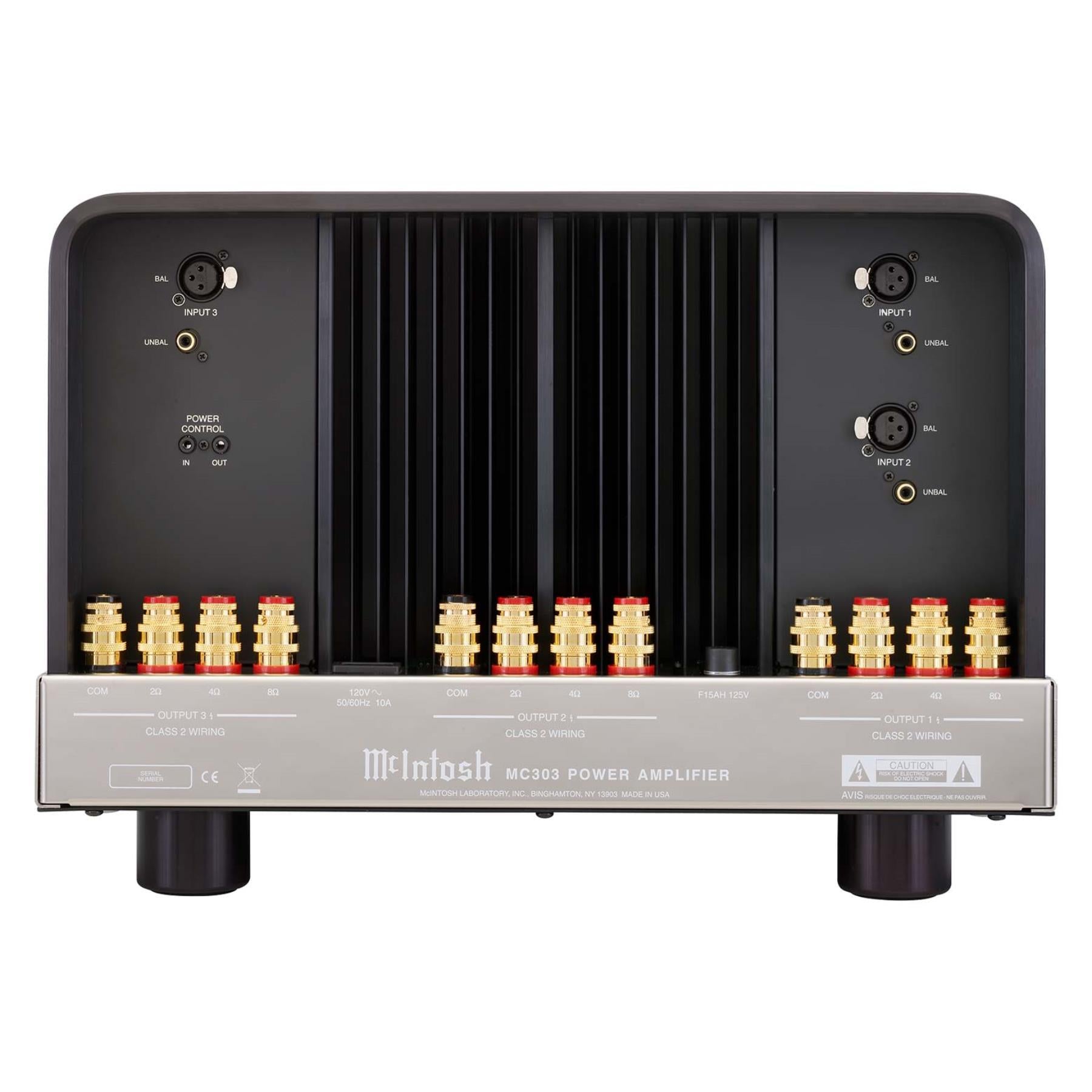 McIntosh MC303 3-Channel High Power Home Theater Amplifier - Premium Audio System for Movies, Music & Gaming