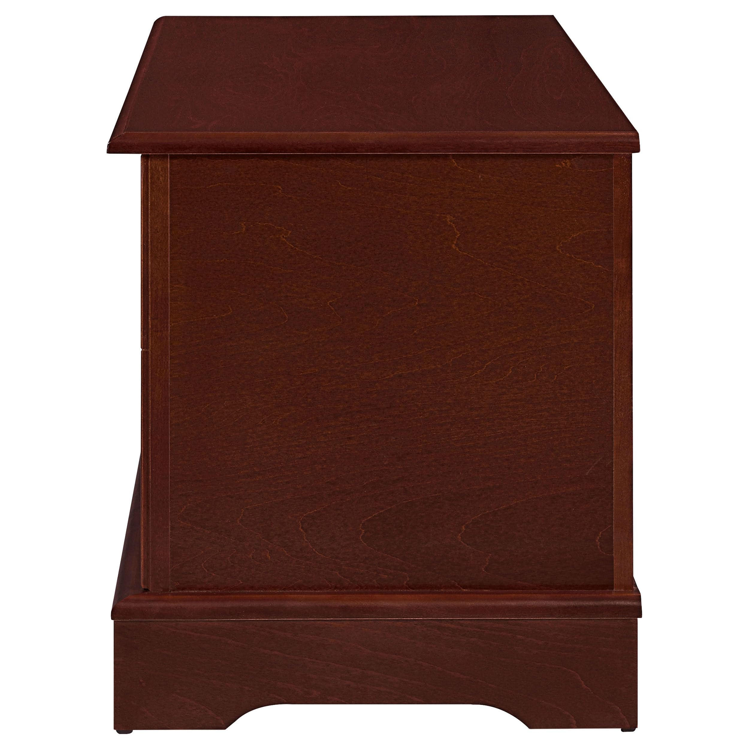 Coaster Home Furnishings Paula Traditional 40-Inch Wooden Storage Trunk - Cedar Lined Hope Chest for Bedroom, Kids Room & Nursery - Warm Brown (Model 4694) | Perfect for Blanket Storage, Toy Organization & Seasonal Decor