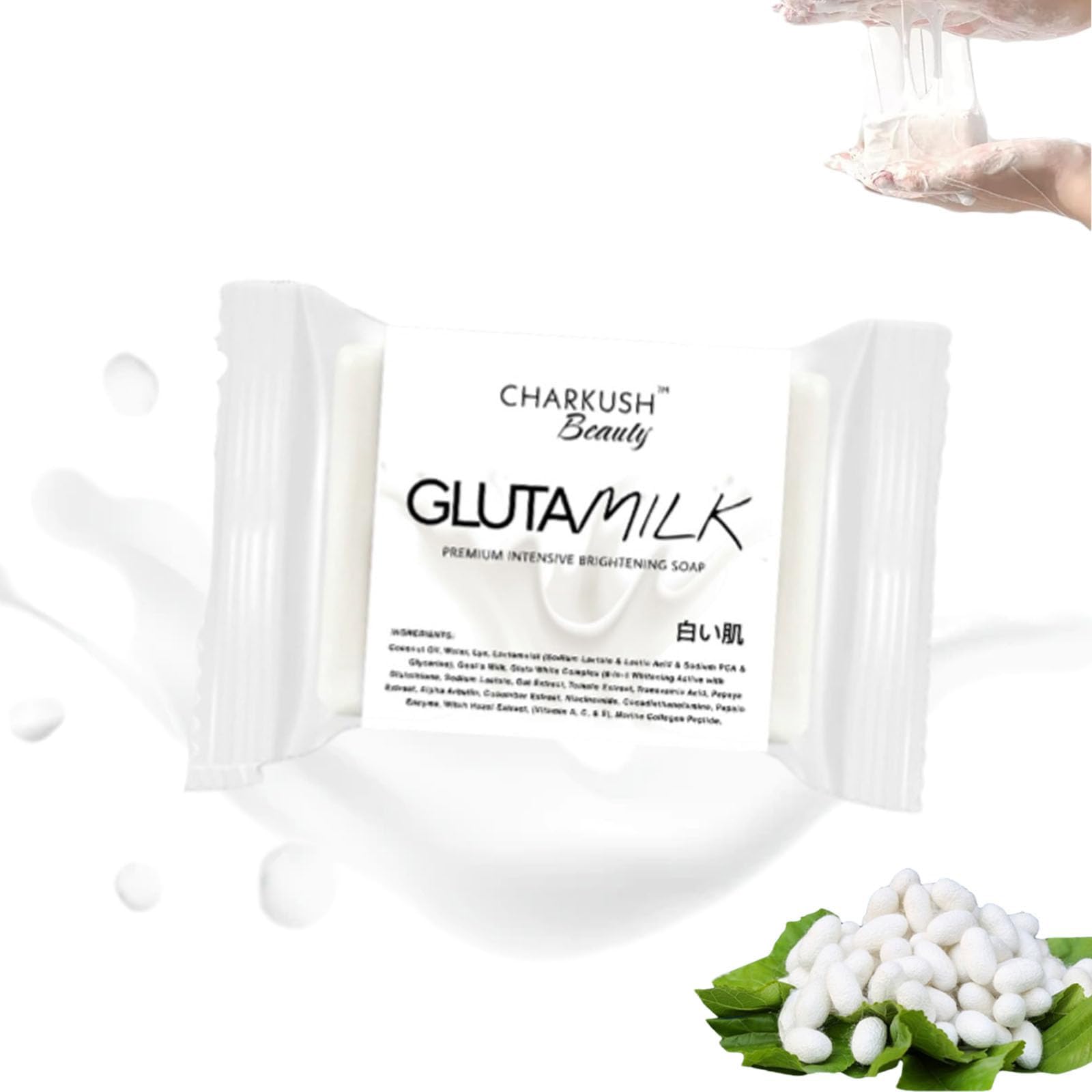Gluta Milk Soap Bar for Face & Body - Protein Enriched, Skin Brightening & Moisturizing - Glutamilk Facial Soap for Smooth, Radiant Skin - Perfect for Daily Skincare Routine & Acne-Prone Skin (Pack of 3)