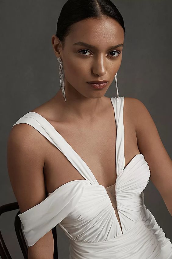 BHLDN Rish Cleo Wedding Gown - Elegant Lace Bridal Dress for Boho & Beach Weddings - Perfect for Outdoor & Destination Ceremonies