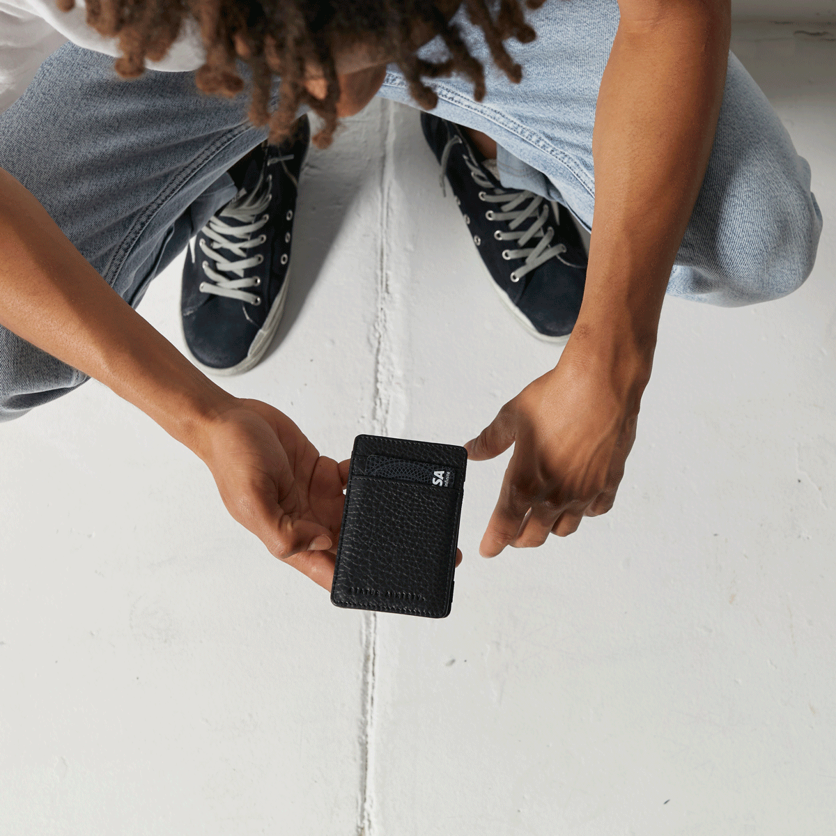 Slim RFID Blocking Flip Wallet for Men - Premium Black Leather Minimalist Card Holder for Everyday Use | Perfect for Travel, Business & Daily Essentials