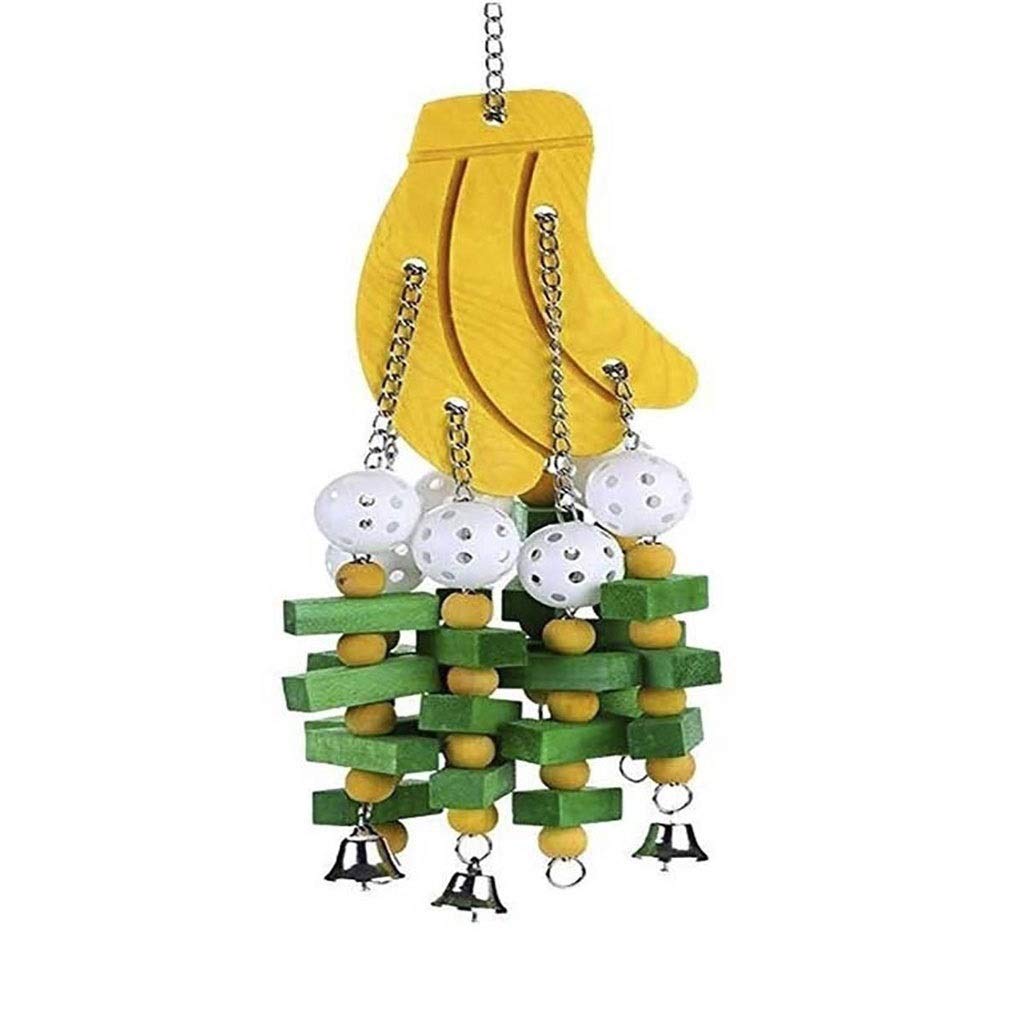 Colorful Wooden Chewing Toys for Parrots, Cockatiels & Parakeets - Large & Medium Bird Swing & Play Blocks - Safe Food Grade Pet Bird Supplies - Perfect for Cage Enrichment & Playtime Stimulation