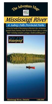 Chrismar Mississagi River & Aubrey Falls Provincial Parks - Ontario Canada Hiking & Camping Guide - Outdoor Adventure Travel Map for Nature Lovers