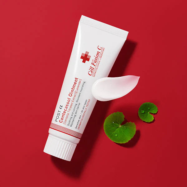 Cell Fusion C Post Alpha Centecassol Ointment 40ml - Korean Skin Repair Cream for Acne Scars & Dark Spots - Perfect for Post-Treatment Care & Nighttime Skin Recovery