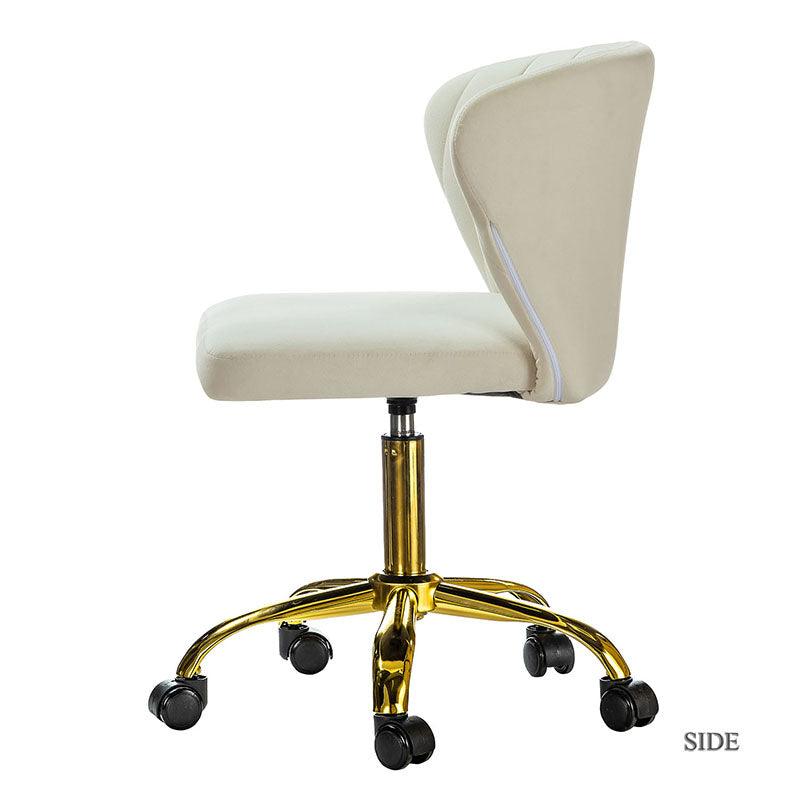 Premium Chandra Velvet Office Chair - Ergonomic Executive Desk Chair with Lumbar Support for Home & Office Workspaces - Comfortable Modern Computer Chair for Long Hours of Sitting