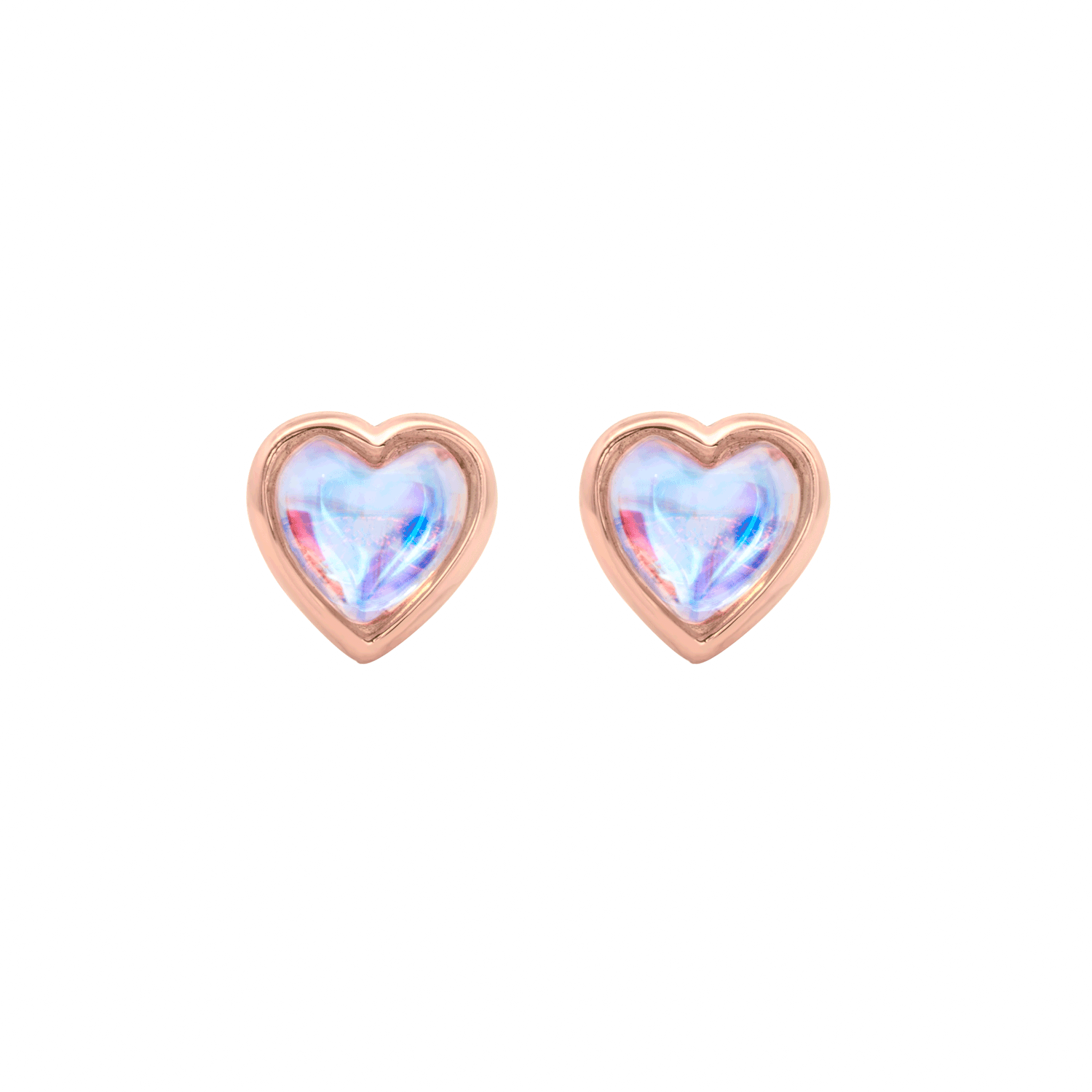 Rose Gold Azura Stud Earrings for Women - Hypoallergenic Cubic Zirconia Studs - Perfect for Everyday Wear, Parties & Gifts