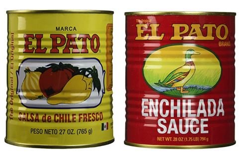 El Pato Enchilada Sauce Variety Pack - (1) Hot Tomato Sauce (Yellow) 27oz & (1) Red Enchilada Sauce 28oz (2 Pack) | Authentic Mexican Flavor for Tacos, Burritos, Enchiladas & More | Perfect for Family Dinners & Mexican Cuisine Lovers