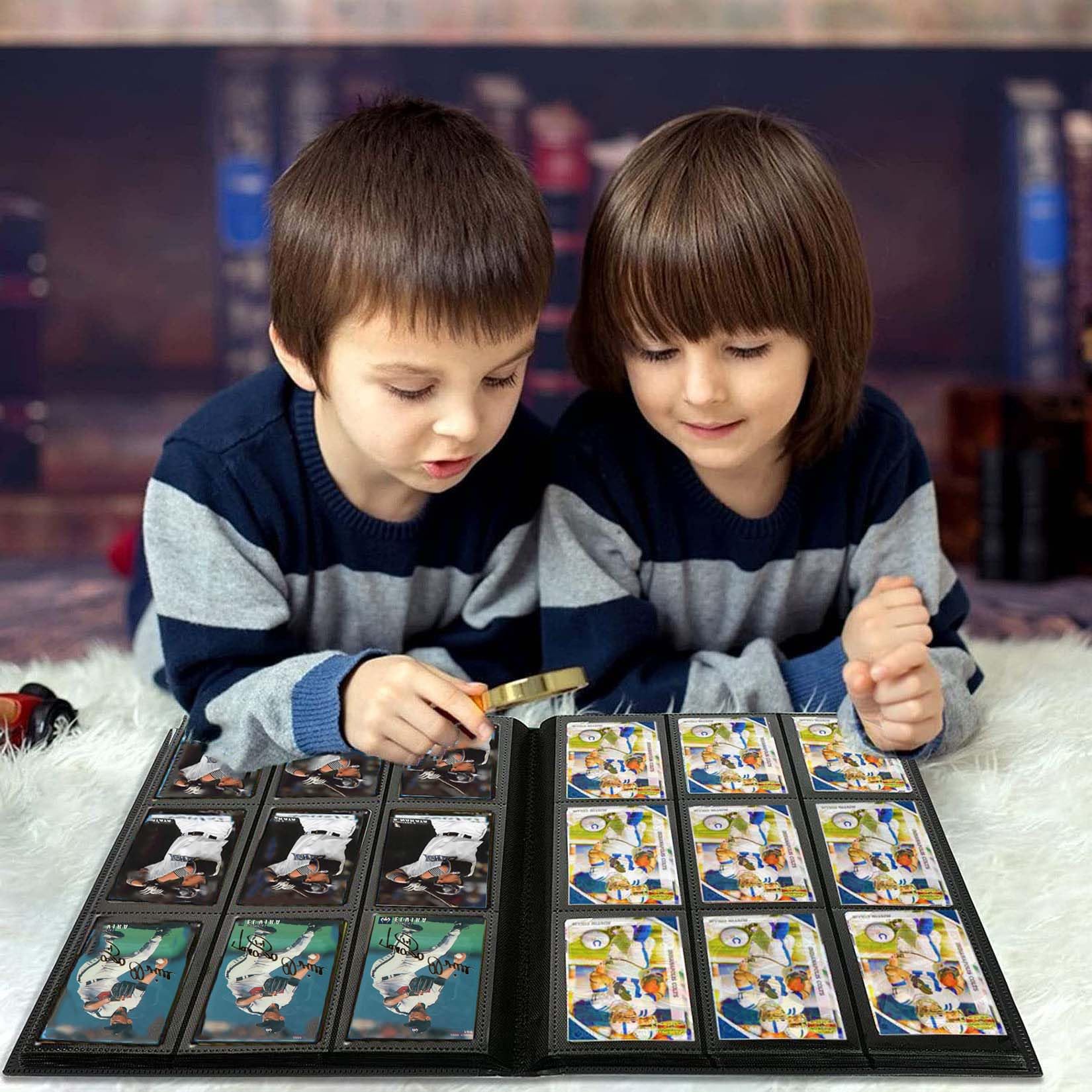 Premium 9-Pocket Trading Card Binder - Pokemon Card Protector with 30 Pages (Holds 540 Cards) - Durable Card Collection Album with Sleeves - Perfect for Collectors, Tournaments & Storage (Yellow)