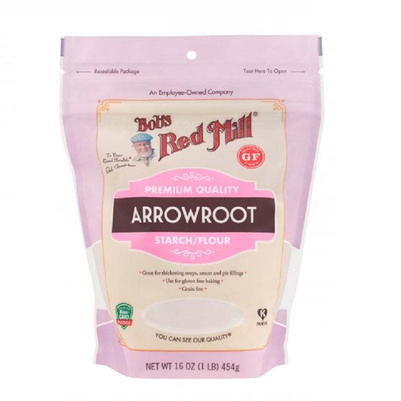 Bob's Red Mill Arrowroot Starch 453g (16oz) - Gluten-Free Thickener for Baking, Cooking & Baby Food - Natural Vegan Thickening Powder for Sauces, Soups & Puddings