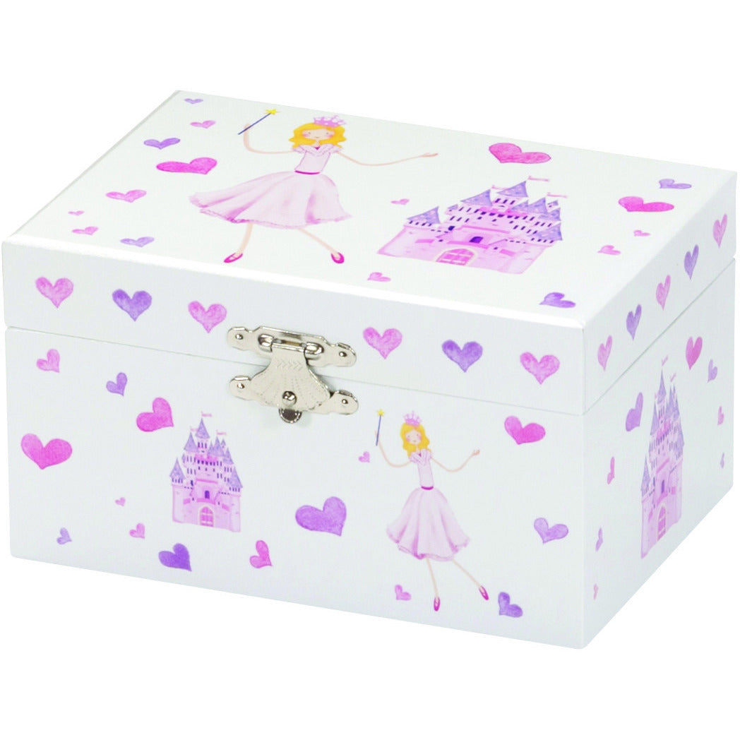 Anne Jewelry Box - Elegant Wooden Jewelry Organizer with Mirror for Necklaces, Rings & Earrings - Perfect for Bedroom, Vanity & Travel