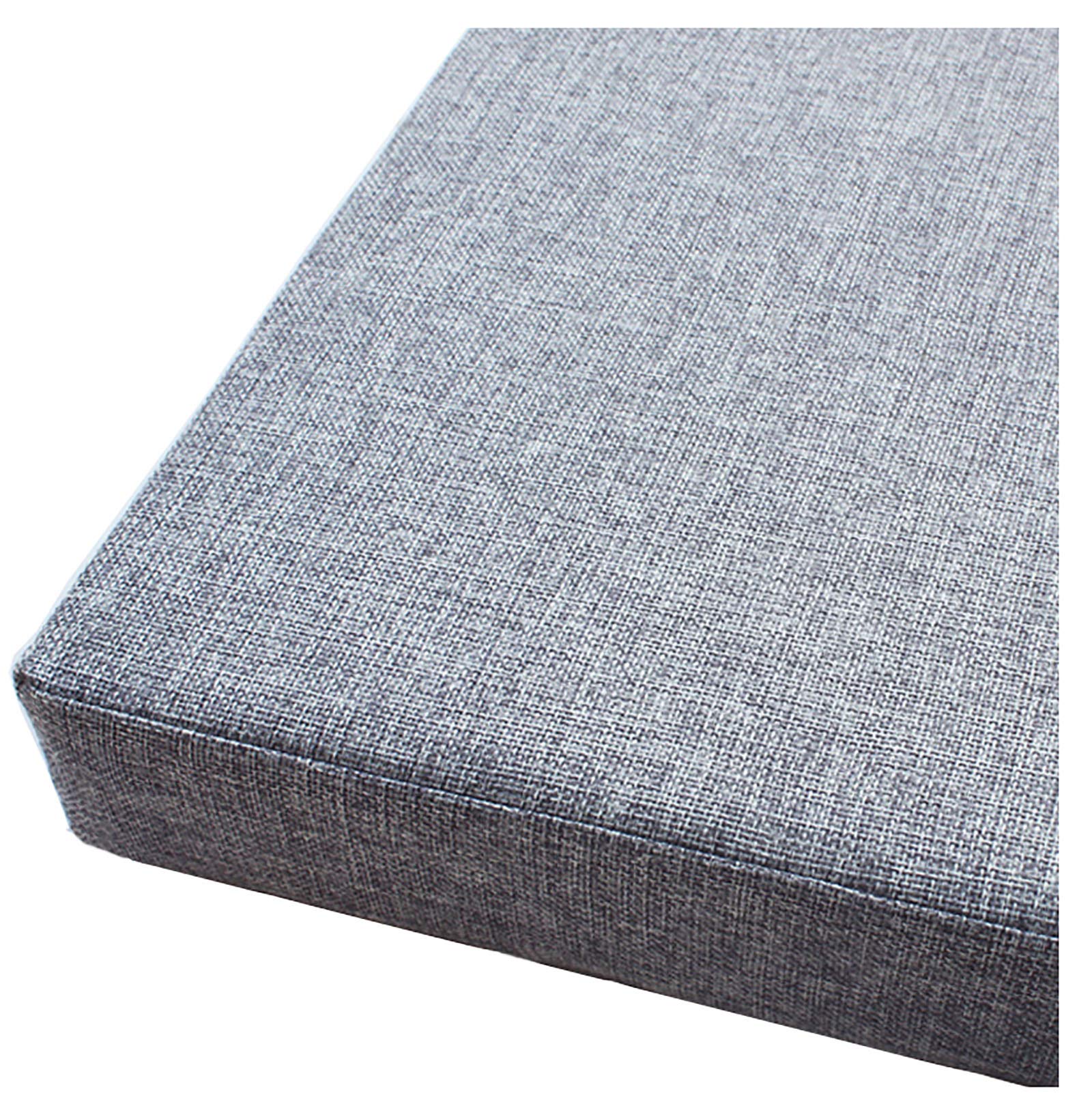 Premium Outdoor Bench Cushion Pad - Soft Long Seat Mat for Garden, Patio, Swing & Travel | Non-Slip, Washable Replacement Cushion for 2-3 Seater Chairs (Grey, 80x30x8cm/31x12x3.2in) | Perfect for Backyard Relaxation, Poolside Lounging & Outdoor Dining