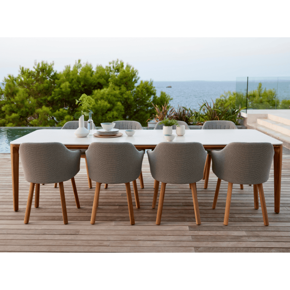 Premium Outdoor Dining Chair Set - Weather-Resistant Patio Chairs for Backyard, Garden & Poolside - Comfortable Stackable Outdoor Furniture for Entertaining (Set of 2)