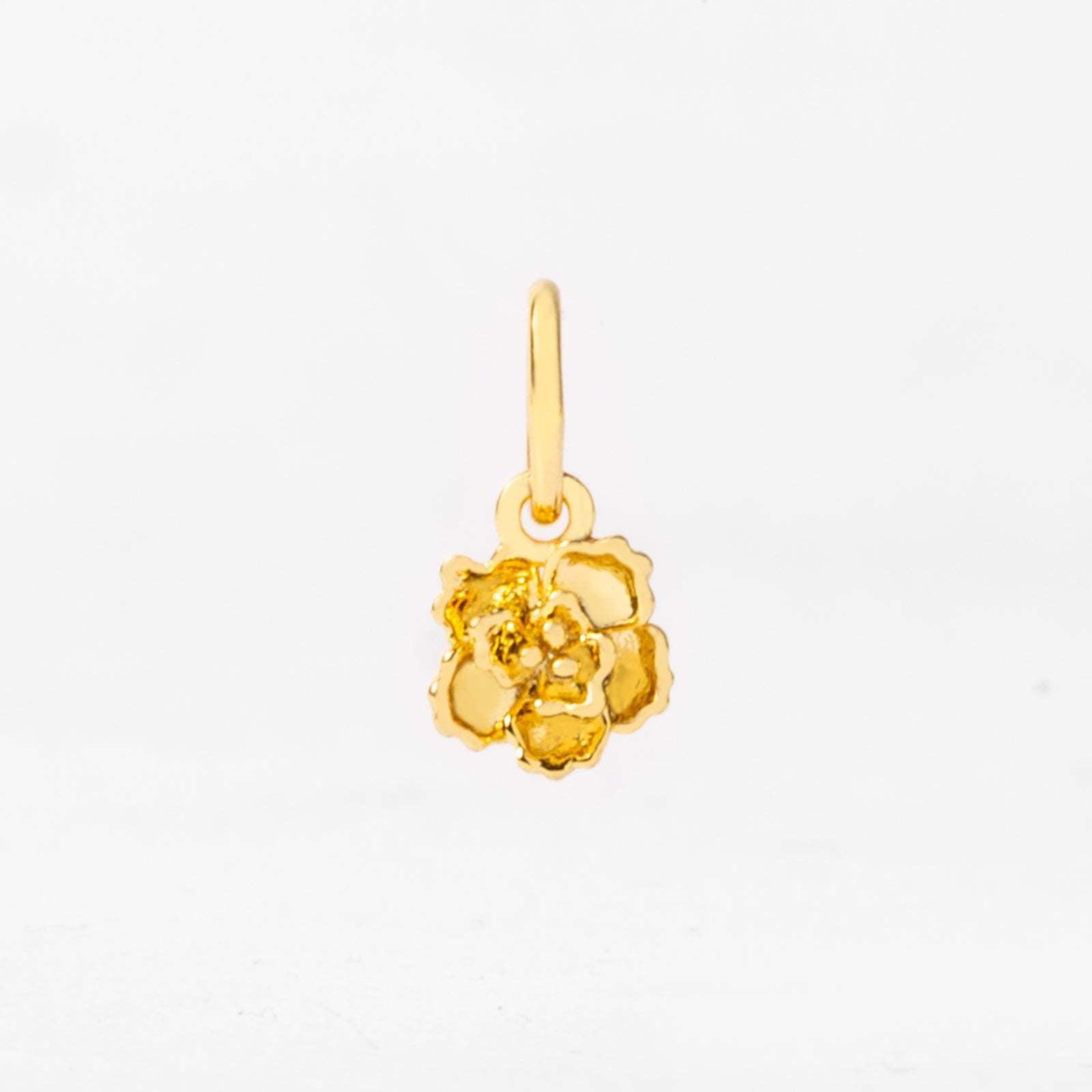 18k Gold Birth Flower Charm & Pendant Necklace - Personalized Floral Jewelry Gift for Women - Perfect for Birthdays, Anniversaries & Special Occasions