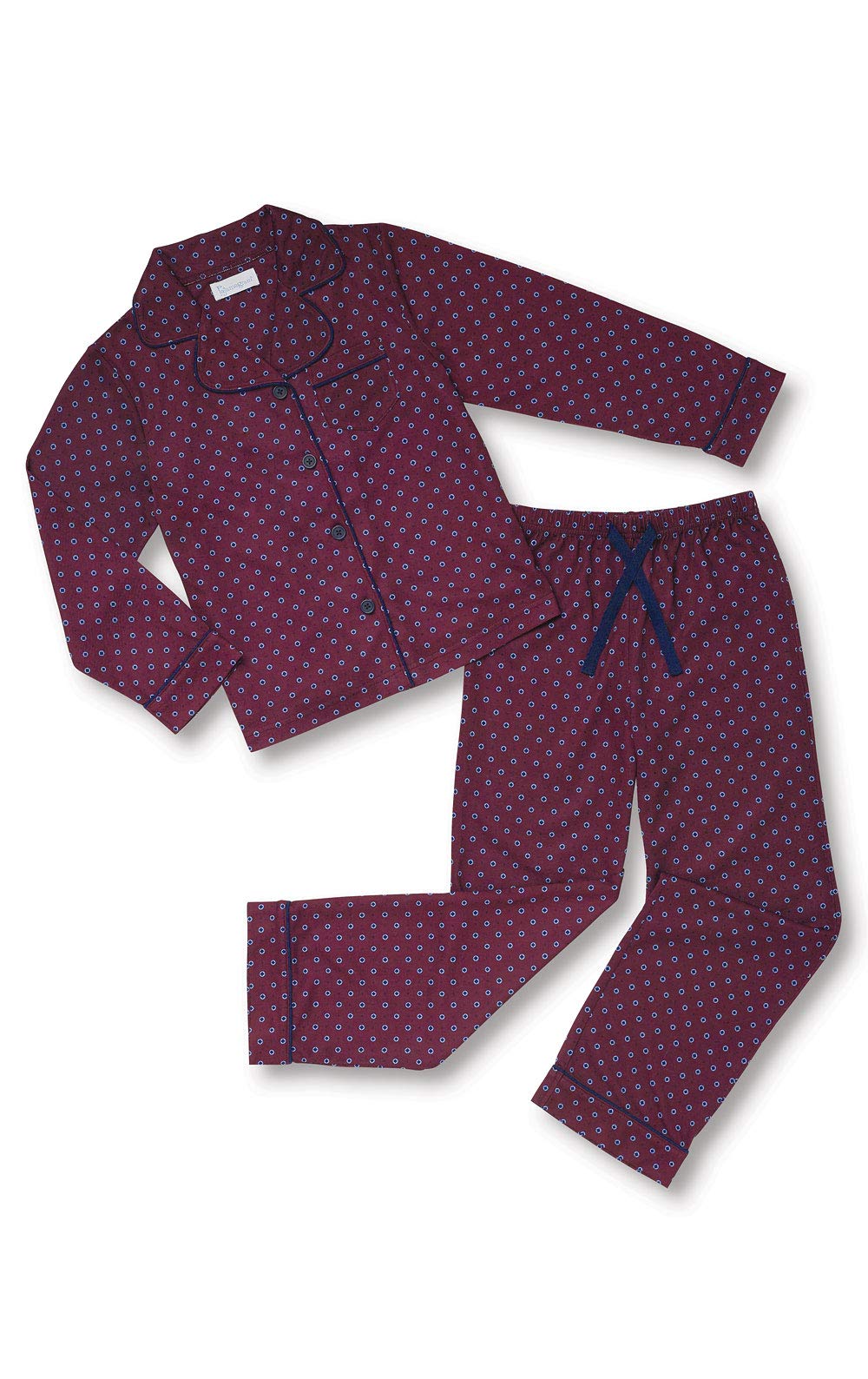 PajamaGram Kids Button Down Pajamas - Soft Cotton Sleepwear for Boys & Girls - Perfect for Bedtime, Sleepovers & Cozy Family Nights
