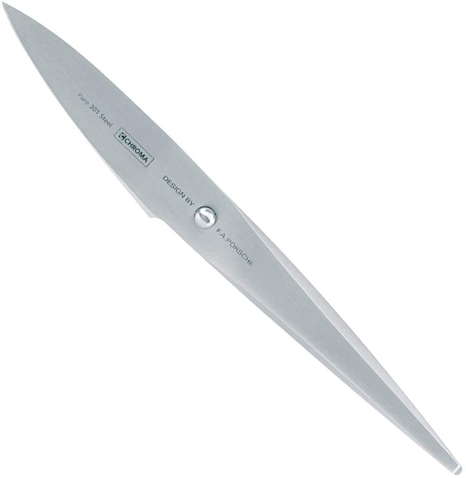 Premium Chroma 3-Piece Stainless Steel Knife Set - Chef, Paring & Utility Knives for Professional Cooking & Home Kitchen Use