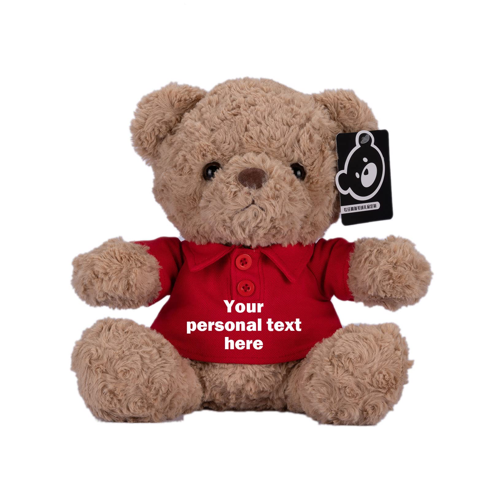 Custom Teddy Bear Plush Toy - Personalized Stuffed Animal with Text for Valentine's Day & Birthday Gifts (10